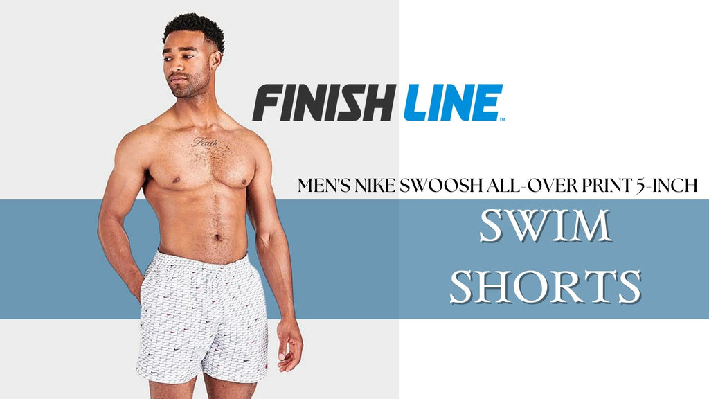 MEN'S NIKE SWOOSH ALLOVER PRINT 5INCH SWIM SHORTS