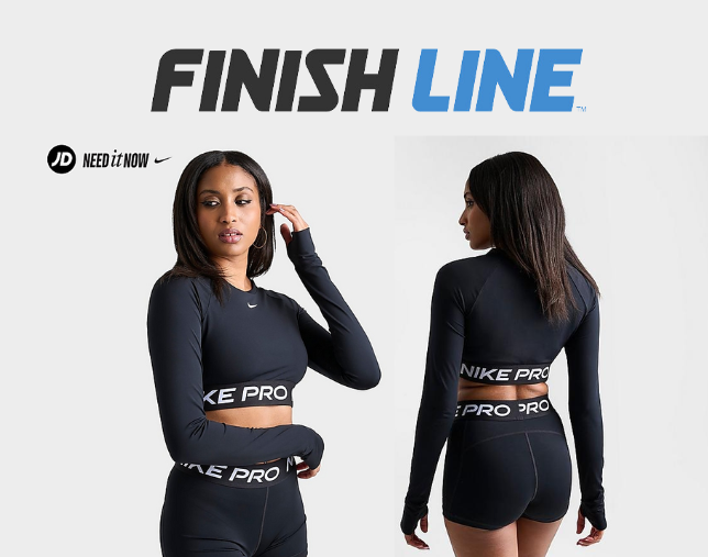 Nike Women's Pro 365 Dri-FIT Cropped Long-Sleeve T-Shirt in Black/Black Polyester/Spandex/Jacquard