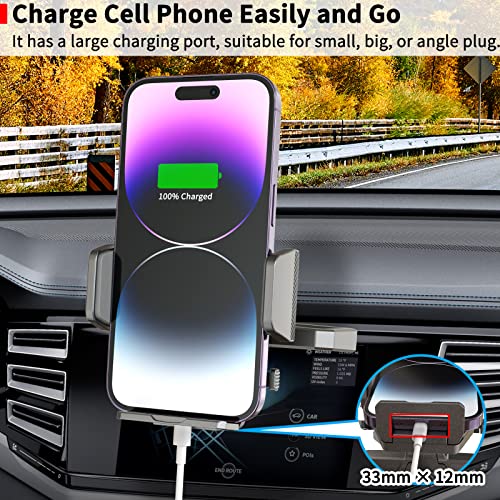 Sturdy CD Slot Phone Mount with One Hand Operation Design, Hands-Free Car Phone Holder
