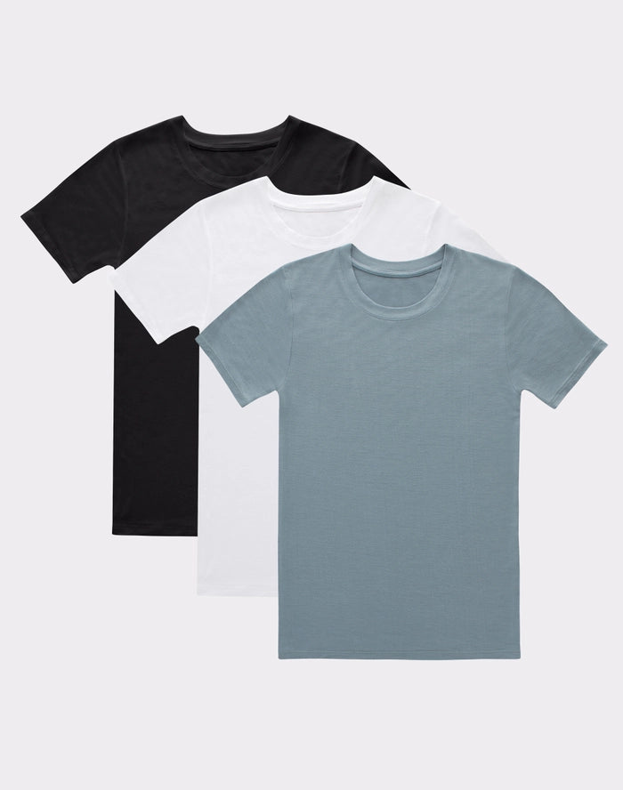 Hanes Originals Boys' SuperSoft T-Shirt, Assorted, 3-Pack