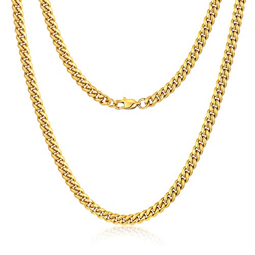 Jewlpire Men's Gold Chain Necklace