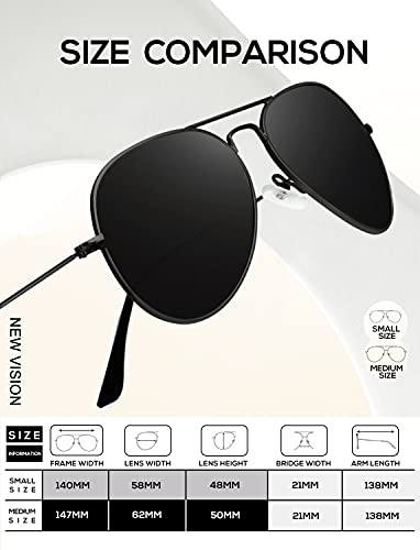 Classic Aviator Sunglasses Driving Sun glasses Polarized Lens 100% UV Blocking