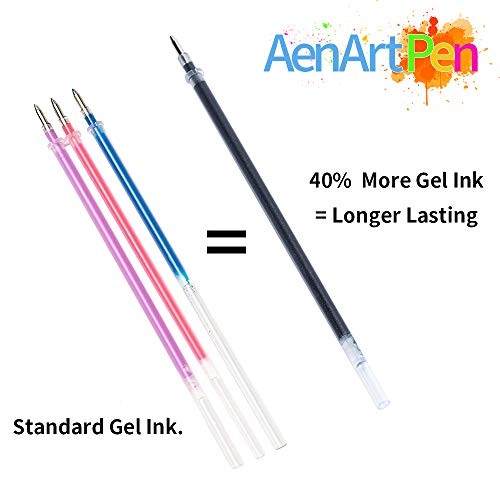 Gel Pens for Adult Coloring Books, 30 Colors Gel Marker Colored Pen with 40% More