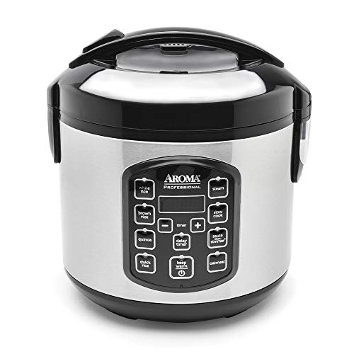 Aroma Housewares ARC-954SBD Rice Cooker, 4-Cup Uncooked 2.5 Quart, Pro