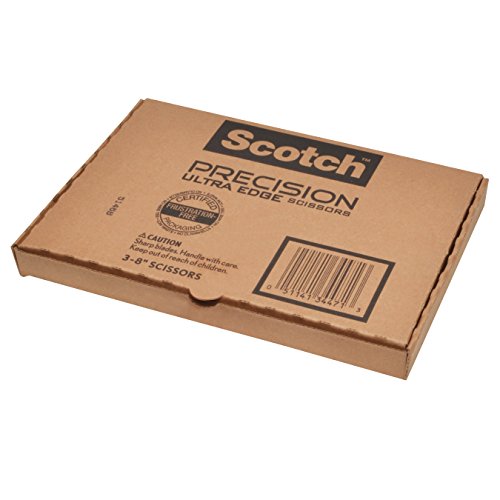 Scotch Precision Ultra Edge Titanium Scissors, 8 Inch, 3-Pack