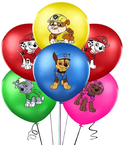 puppy birthday party balloon set, patrol theme party decoration supplies  (18 pack)