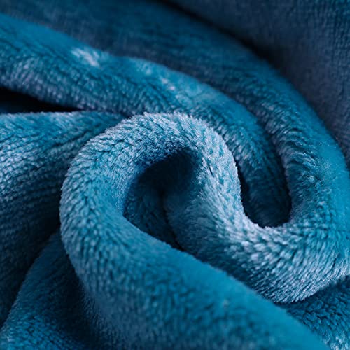 Flannel Fleece Blanket Twin Size, All Season Lightweight Super Soft Cozy Blanket for Bed