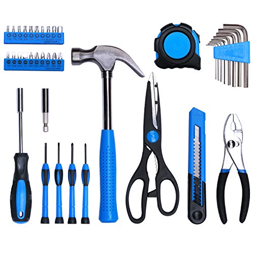 40-Piece All Purpose Household Tool Kit – Includes All Essential Tools for Home