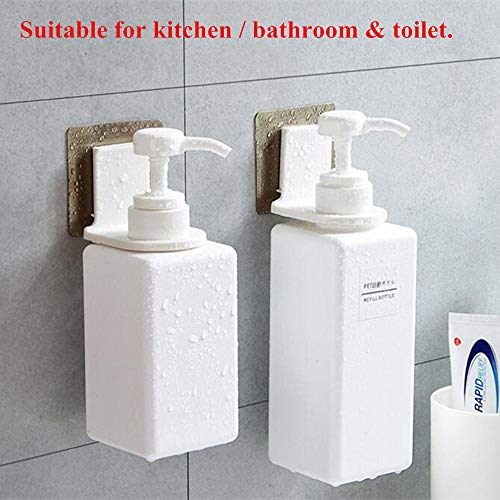 Shower Gel Bottle Rack Hook Bracket Bathroom Wall Magic Paste Shampoo Suction