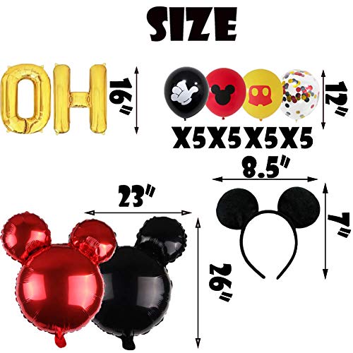 Mickey 2nd Birthday Party Supplies Decorations,  Birthday Cake Cupcake Topper,