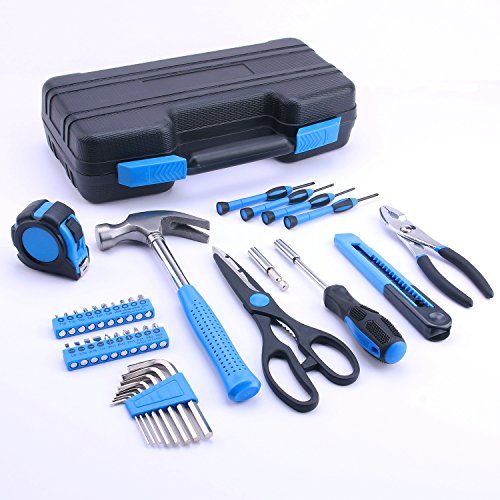 40-Piece All Purpose Household Tool Kit – Includes All Essential Tools for Home