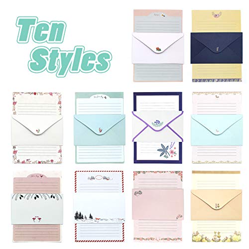 Stationary Paper and Envelopes Set, 90 PCS Stationary Set for Women Girls and Men Boys
