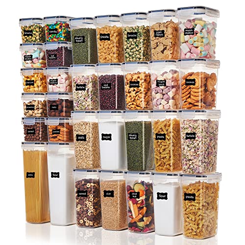 Vtopmart 10 Pack Clear Stackable Storage Bins with Lids, Medium Plastic  Containers with Handle for Pantry Organization and Storage,Perfect for