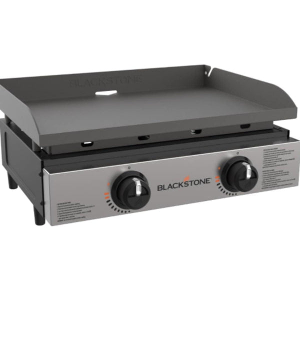 Blackstone 1666 22” Tabletop Griddle with Stainless Steel Faceplate, Powder Coated Steel, Black