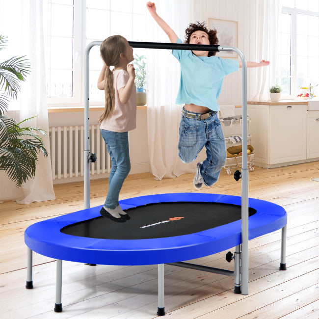 Foldable Double Mini Kids Fitness Rebounder Trampoline-Red
