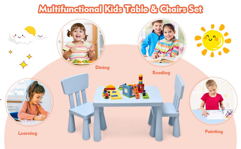 20% OFF On Sale | 3 Pieces Toddler Multi Activity Play Dining Study Kids Table and Chair