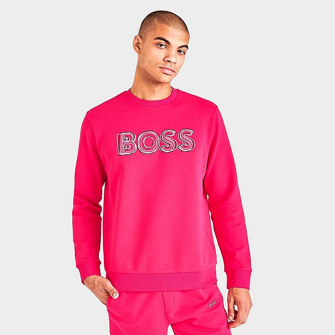 Hugo Boss Men's Layered Logo Crewneck Sweatshirt