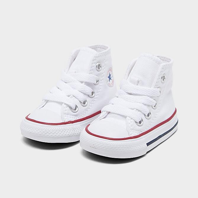 Converse Kids' Toddler Chuck Taylor Hi Casual Shoes in White/White Size 4.0 Canvas