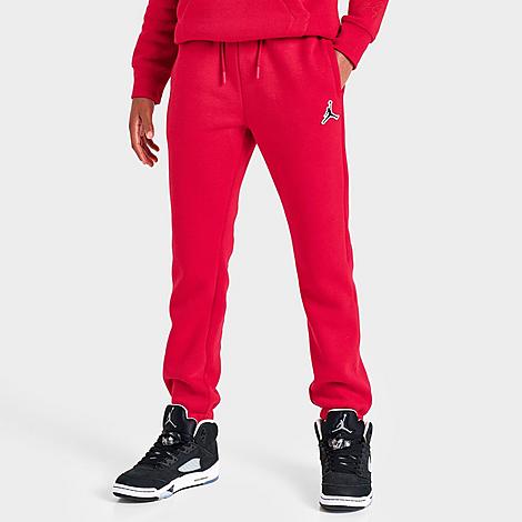 Jordan Boys' Essentials Jogger Sweatpants in Red/Gym