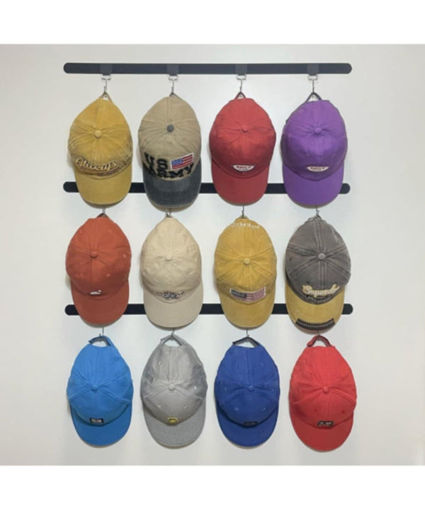 Adhesive Hat Organizer Rack for Baseball Caps