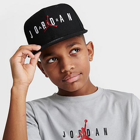 Jordan Kids' Jumpman Snapback Hat in Black/Black