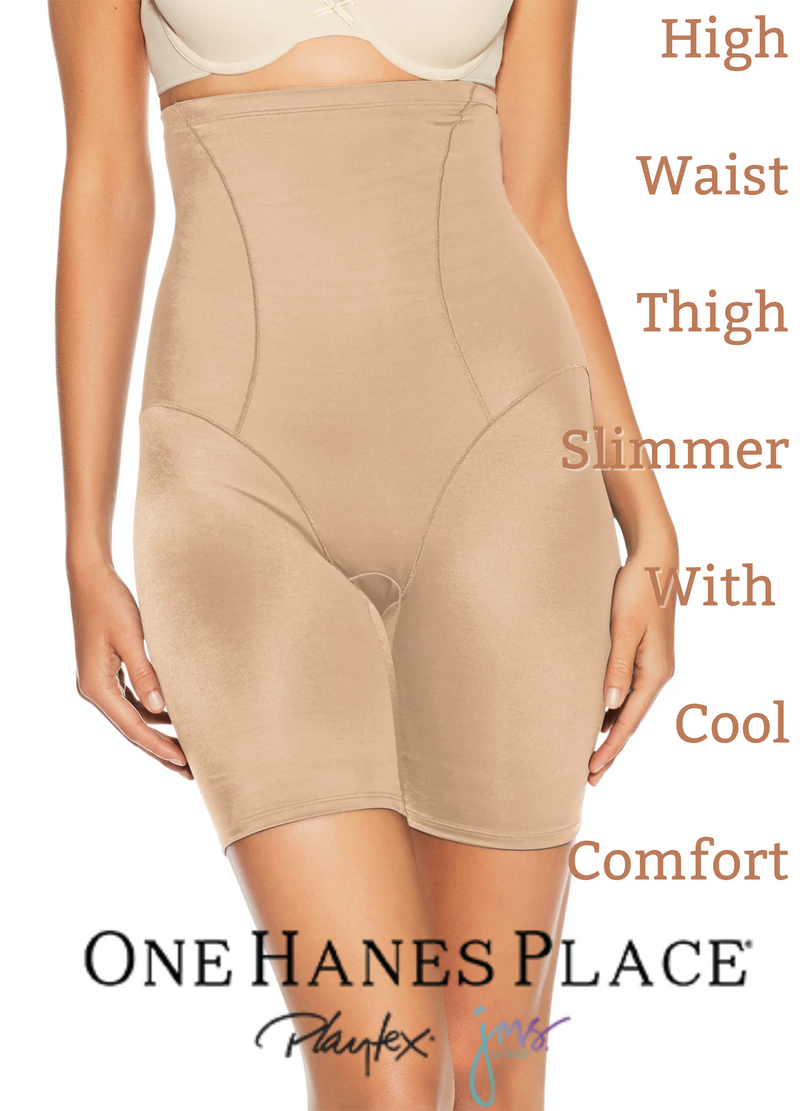 Bali High Waist Thigh Slimmer With Cool Comfort® Fabric