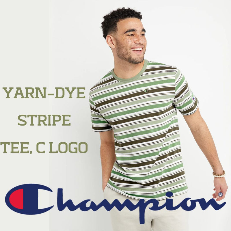 Retro yarn-dyed stripes | YARN-DYE STRIPE TEE, C LOGO