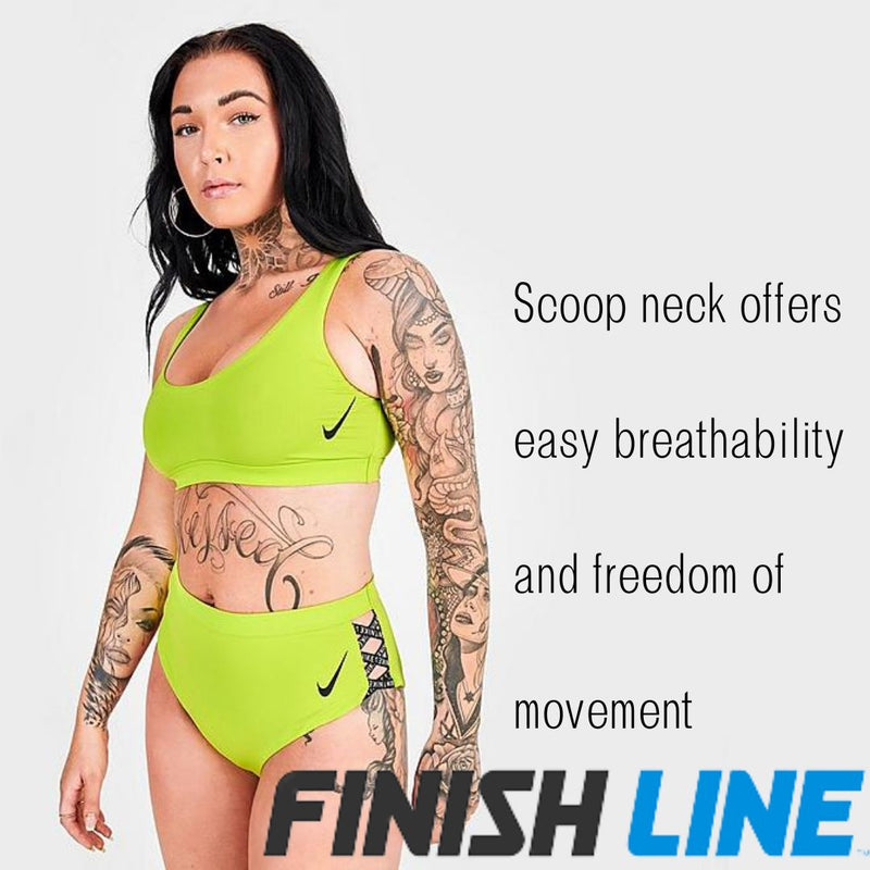 WOMEN'S NIKE SCOOP NECK SNEAKERKINI TOP | Color: Atomic Green