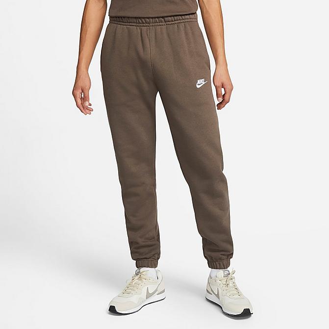 Nike Men's Sportswear Club Fleece Jogger Pants in Brown/Ironstone