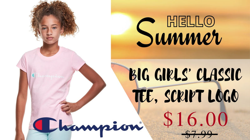 BIG GIRLS' CLASSIC TEE, SCRIPT LOGO