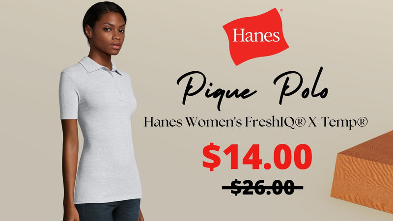 Hanes Women's FreshIQ® X-Temp® Pique Polo