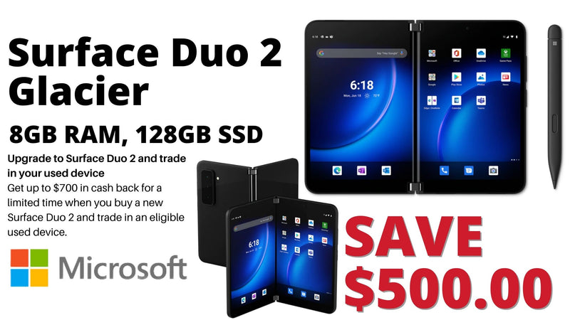 Surface Duo 2 - Glacier, 8GB RAM, 128GB SSD