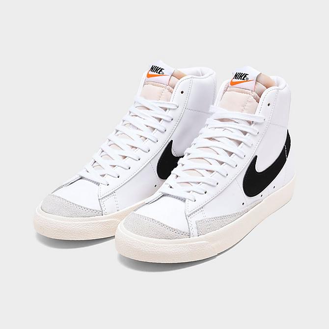 Nike Women's Blazer Mid '77 Casual Shoes in White/WhiteLeather/Suede