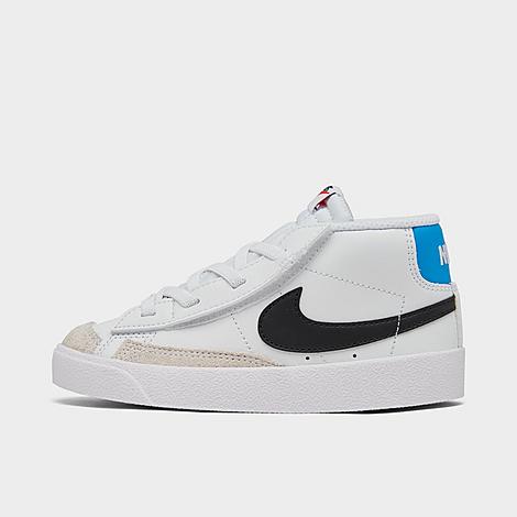 Nike Kids' Toddler Blazer Mid '77 Casual Shoes in White/White Leather