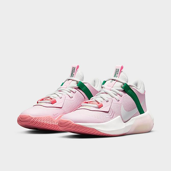 Nike Big Kids' Air Zoom Crossover Basketball Shoes in Pink/Pink Foam