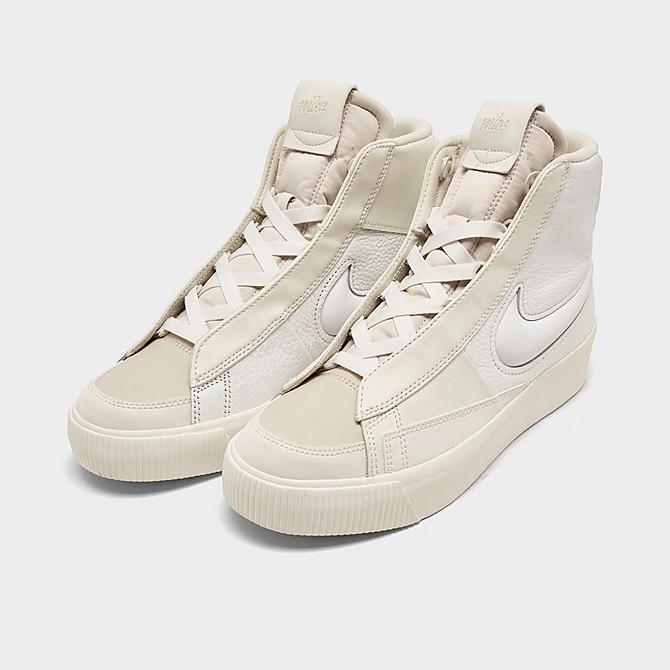 Nike Women's Blazer Mid Victory Casual Shoes in Off-White/Summit White Leather/Suede