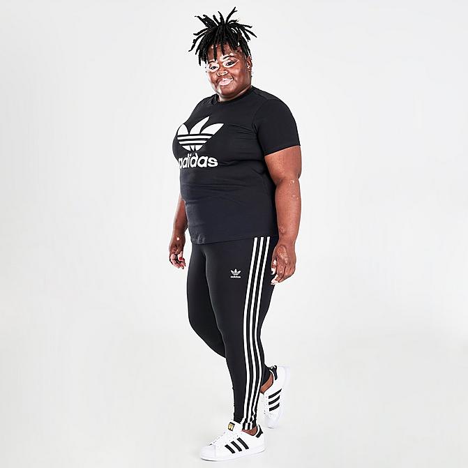 Adidas Women's Originals Trefoil 3-Stripes Leggings (Plus Size)