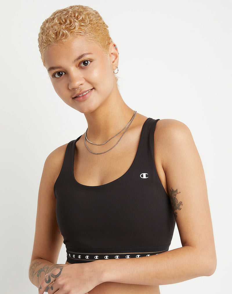 Women's Champion The Absolute Sports Bra, C Logo Black