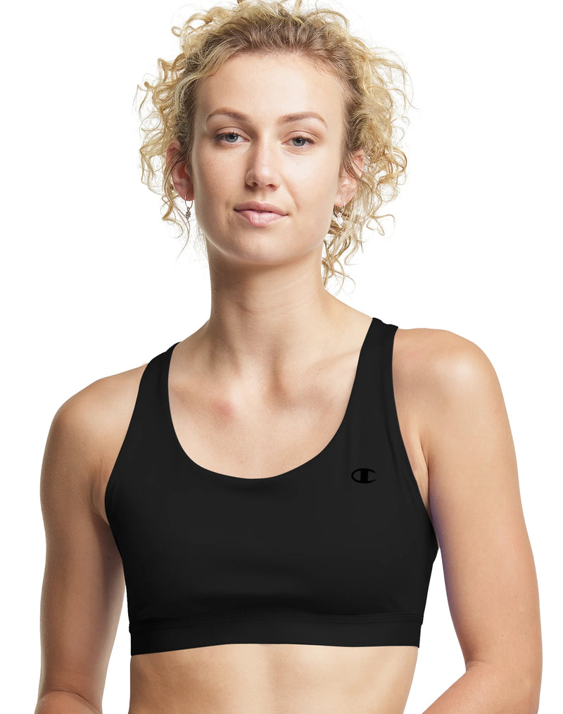 Women's Champion Absolute Sport Bra, C Logo Black