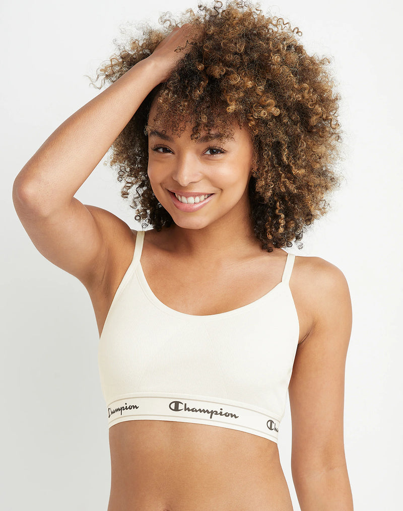 Champion Women's Heritage Bralette Chalk White