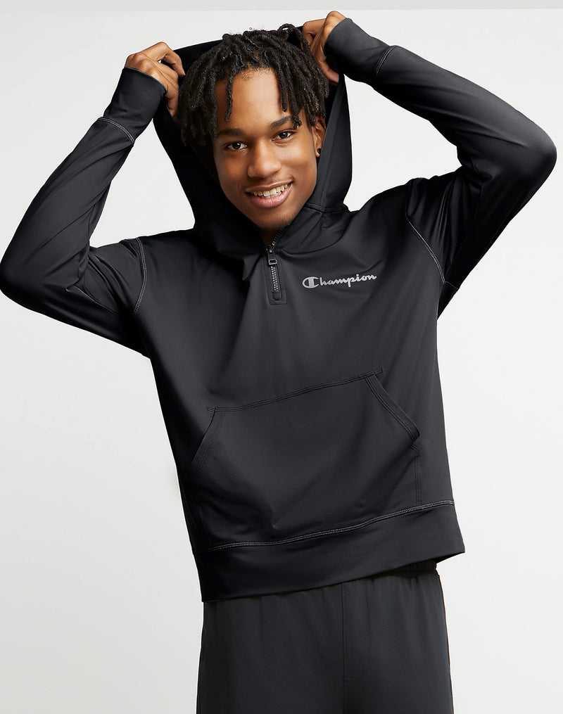 Men's Champion MVP All Day 1/4 Zip Hoodie Black