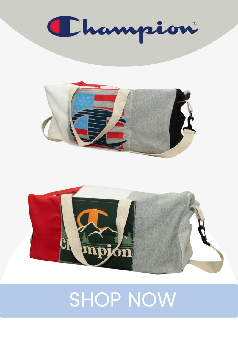 Upcycled Duffle, Champion Purposefully Crafted Varied Multicolor OS Unisex