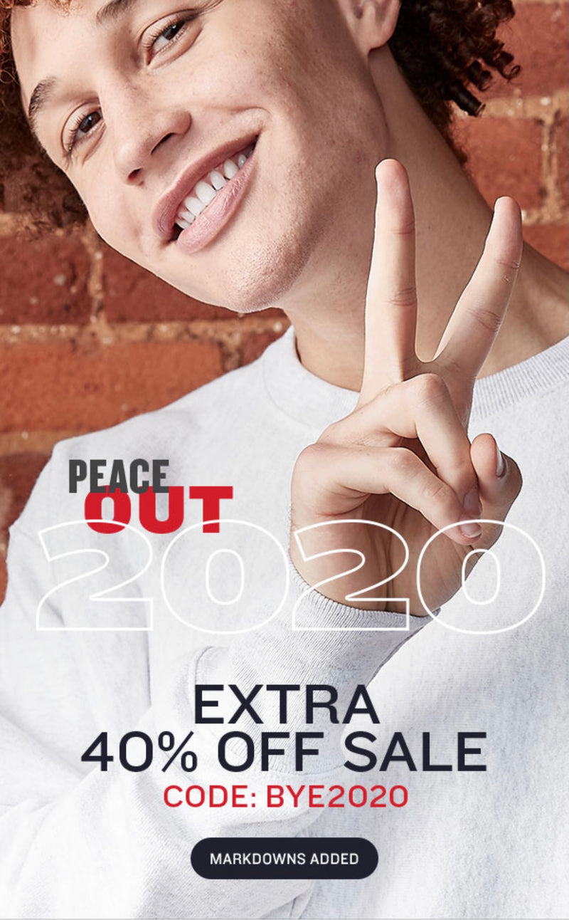 Our sale is on sale with an extra 40% Off Sale Items! Use code BYE2020 to save