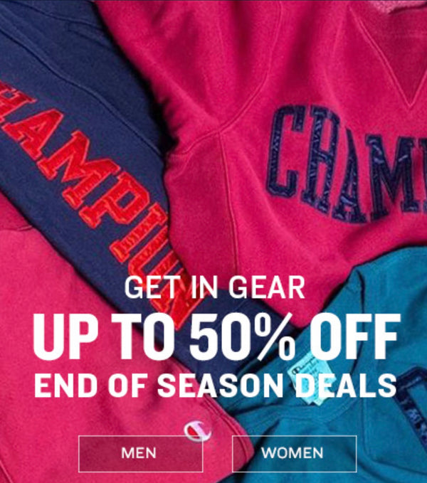 UP TO 50% OFF END OF SEASON DEALS