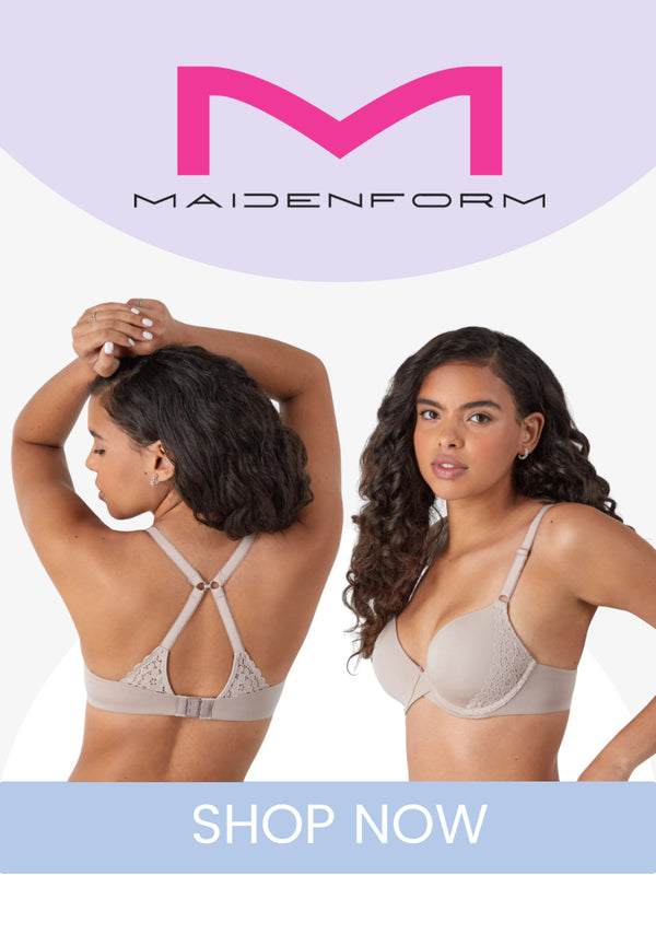 Maidenform One Fab Fit Everyday Modern Demi Underwire Bra Evening Blush W/Sandshell