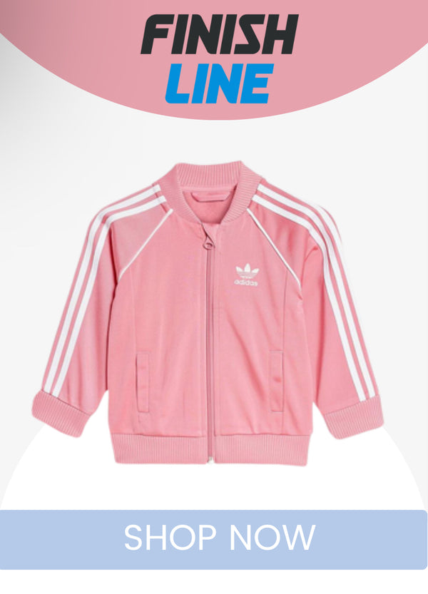 Adidas Little Kids' Originals adicolor Superstar Track Suit in Pink/Rose Tone Polyester