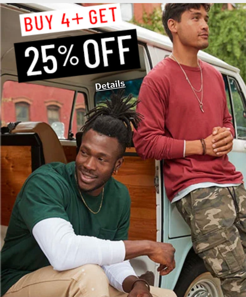 Up to 40% off sweats & tees! Plus, buy 4+, save an extra 25% (select styles)!