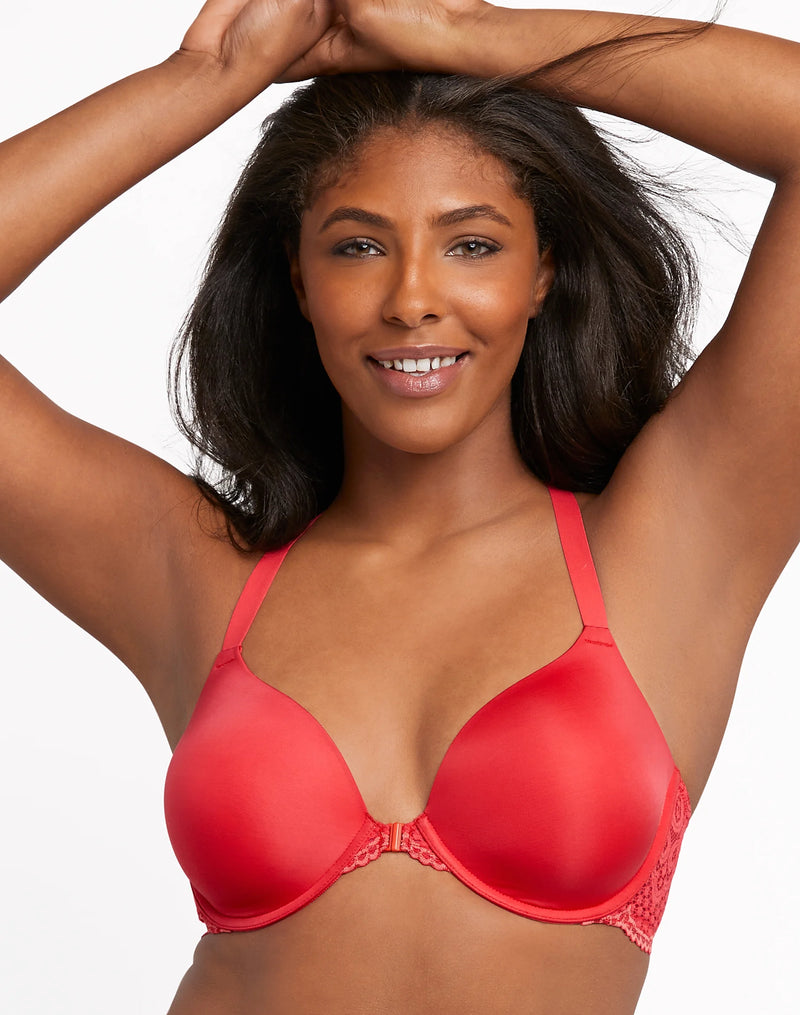 Maidenform One Fab Fit Everyday Full Coverage Racerback Bra Red Stone/Coral Punch 38B Women's