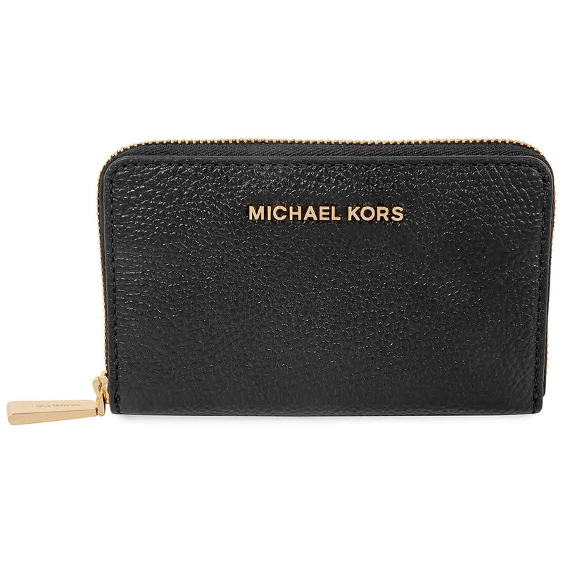 Michael Kors Ladies Small Pebble Leather Card Case Wallet