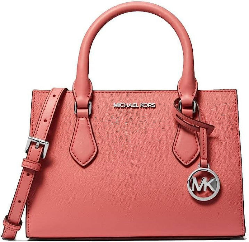 Michael Kors Sheila Small Non-Leather Vegan Satchel (Tea Rose)